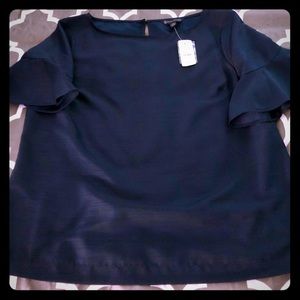 Brooks Brothers Flutter Sleeve Blouse